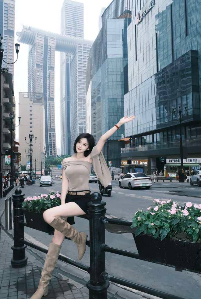 短发甜酷辣妹时涵